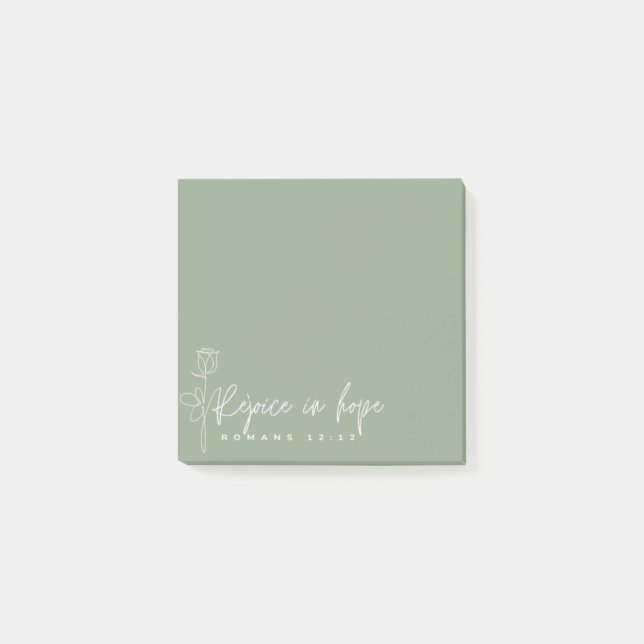 Post-it® Regocijarse con las notas de esperanza post-it (Anverso)