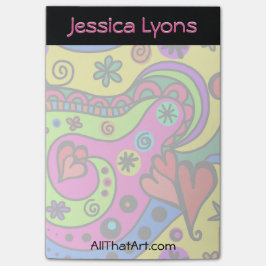 Post-it® Remolinos personalizados de las notas de post-it,