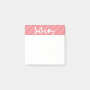 Post-it® Sábado - Rosa - Días de la semana - Publicar notas