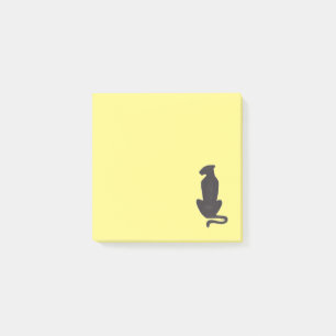 Post-it® Silhouette para gato negro 3x3 toallas de notas am
