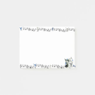 Post-it® Silhouettes de Dance Genres y notas de Music Post-