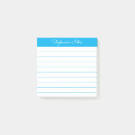 Post-it® Simplemente Modernas Notas Personales Azules Celes