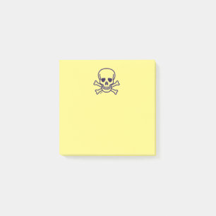 Post-it® Skull n Bones almohadillas de notas amarillas 3x3