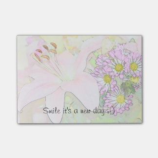 Post-it® Sonrisa es notas nuevas de un poste del día