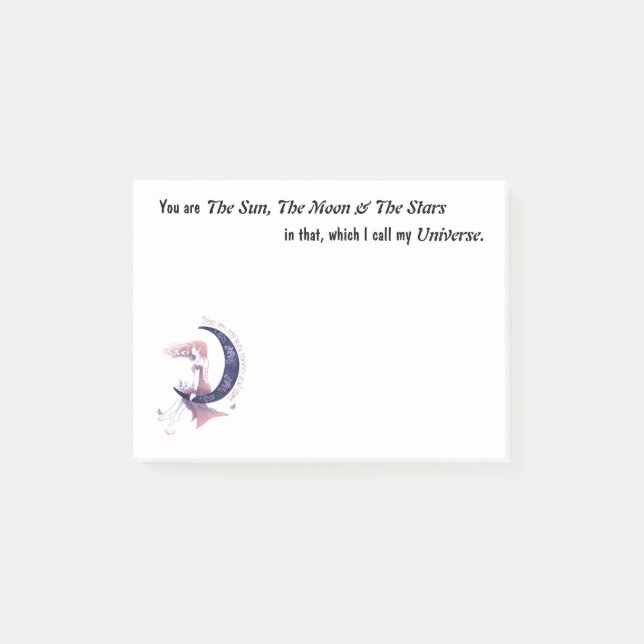 Post-it® Sun Moon & Stars Publica Notas (Anverso)