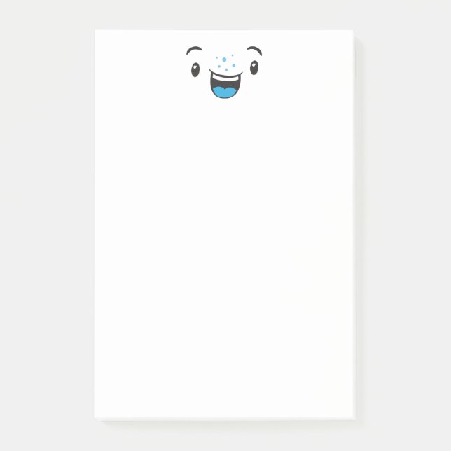 Post-it® Tarjetas de notas de la cara de Kawaii con sonido  (Anverso)