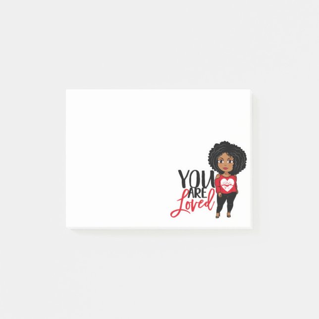 Post-it® Te encantan las notas posteriores a ella (Anverso)