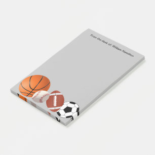 Post-it® Temas deportivos Notas pegajosas Notepads