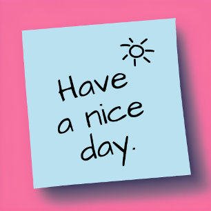 Post-it® Tenga un Buen Día Notas Adhesivas Positivas
