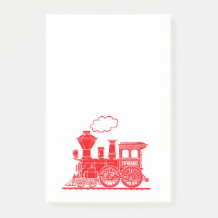 Post-it® Tren rojo del vapor nombrado notas de post-it