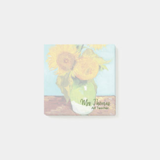 Post-it® Tres girasoles modificaron las notas de post-it