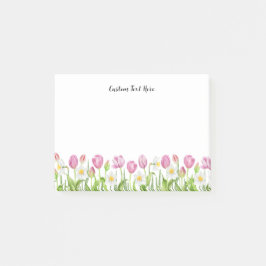 Post-it® Tulipanes rosados de color Personalizado Notas de 