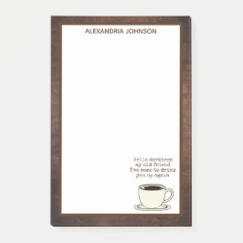 Post-it® Vintage Coffee Lover Cita divertida Notas Post-it