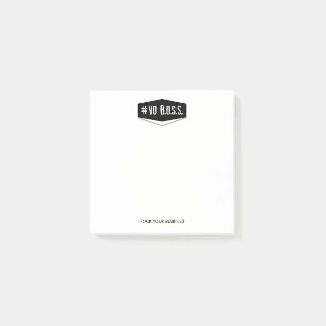 Post-it® Vo notas de BOSS 3 x 3 (Anverso)