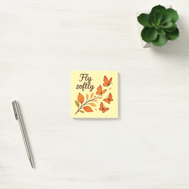 Post-it® Volar suavemente - Notas Post-it de las mariposas  (Oficina)