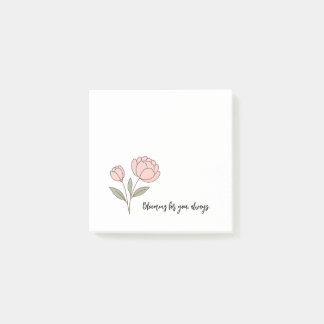 Post-it® Wonky Zoo Peonies Notas Post-it