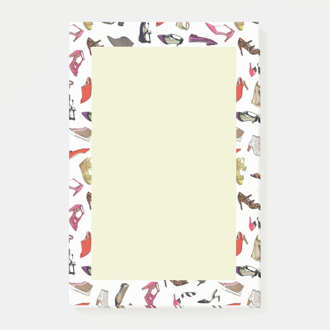 Post-it® Zapatos de moda Notas de Post-it (Anverso)