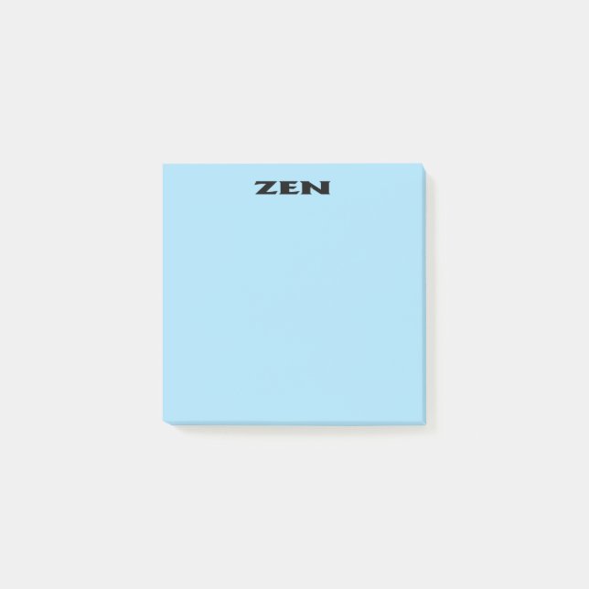 Post-it® Zen almohadillas de notas azules (Anverso)