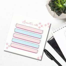 post rosa y azul pastel personalizado que nota