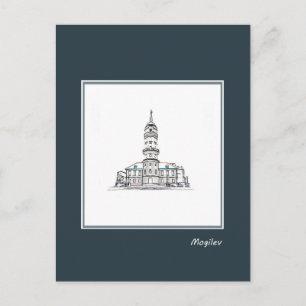 Postal Б de Belarús е л а р у с de la arquitectura de Mog
