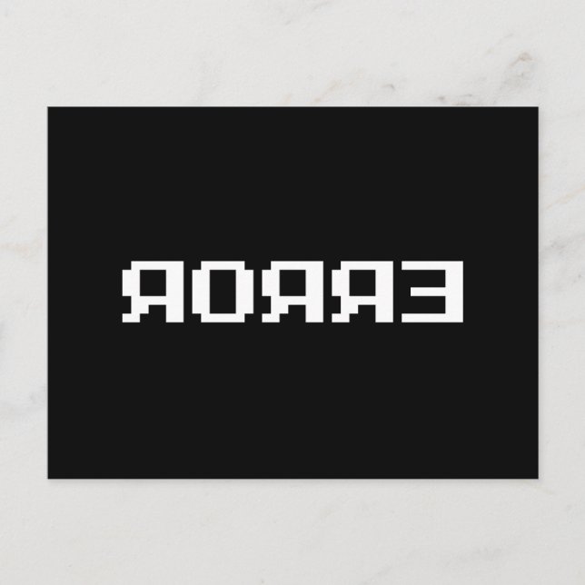 POSTAL Я OЯ Я Ǝ | ERROR (Anverso)