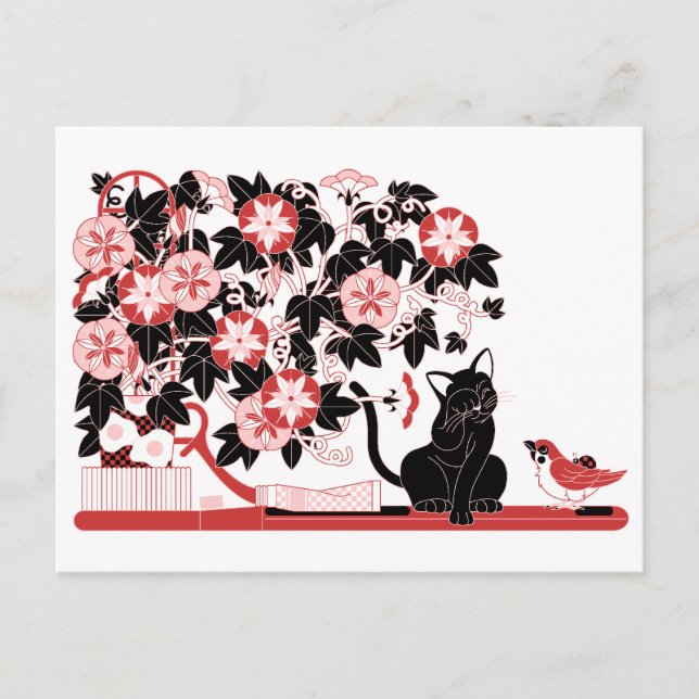 Postal おはようあさがお（Good morning,morning glory.） (Anverso)