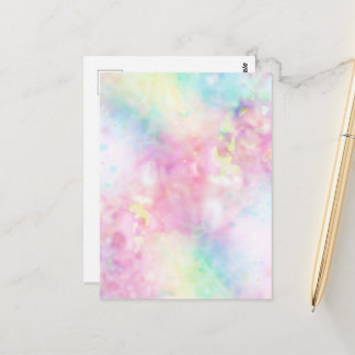 Postal さらさらアート「安心」relieved abstract