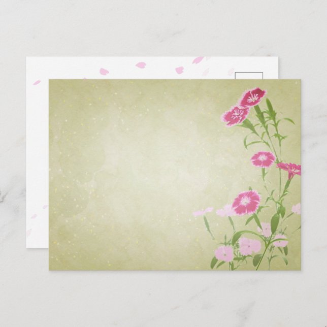 POSTAL やさしさを届ける＊撫子のポストカード (Anverso / Reverso)