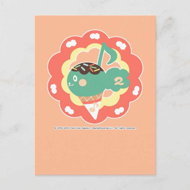 POSTAL ア ス リ ム 音 符 (Anverso)