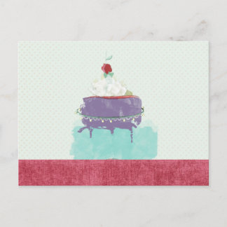 Postal ケ・ キ Torta de cereza de uva