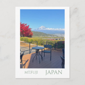 Postal ポラロイド風 富士山と秋の紅葉 観光ポストカード | Modern Vintage Mt Fuji