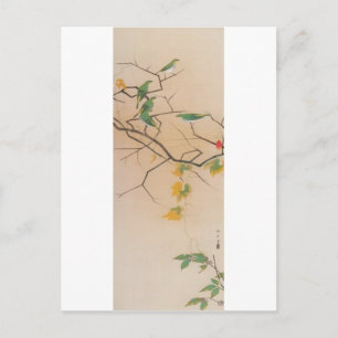 Postal メ ジ, 速 水 御, Ojo Blanco Japonés, Gyoshū, Arte Japon