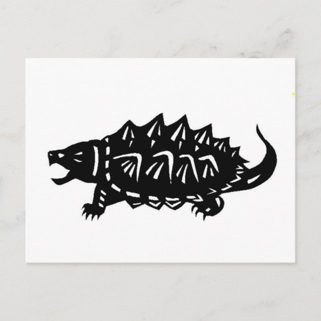 Postal ワ ガ メ 亀 切 絵 alligador tortuga de rompecabezas (Anverso)