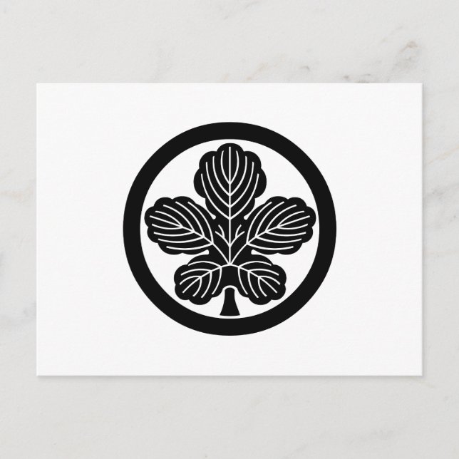 POSTAL 丸に梶の葉 (Anverso)