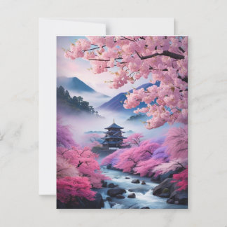 POSTAL 伝統的な日本の風景*春