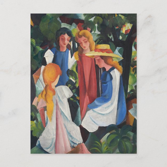 POSTAL 四人の少女達 (Anverso)