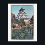 Postal 城 阪 大, Castillo Osaka, Hiroshi Yoshida, Woodcut<br><div class="desc">吉 田 de Hiroshi Yoshida (19 de septiembre de 1876 - 5 de abril de 1950) fue un pintor y grabador de madera japonés del siglo XX. Es considerado como uno de los mejores artistas del estilo shin-hanga, y se le nota especialmente por sus excelentes impresiones paisajísticas. Yoshida viajó ampliamente,...</div>