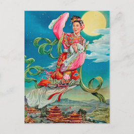 Postal 嫦娥 de Chang'e que vuela a la diosa china de la