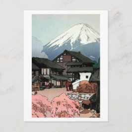 Postal 富 士 十 景 船, Diez vistas de Fuji, Funatsu, Yoshida