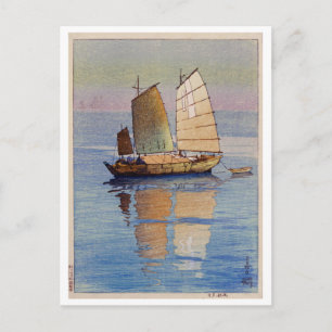 Postal 帆 船 日, Vela De Vela Brillo, Hiroshi Yoshida