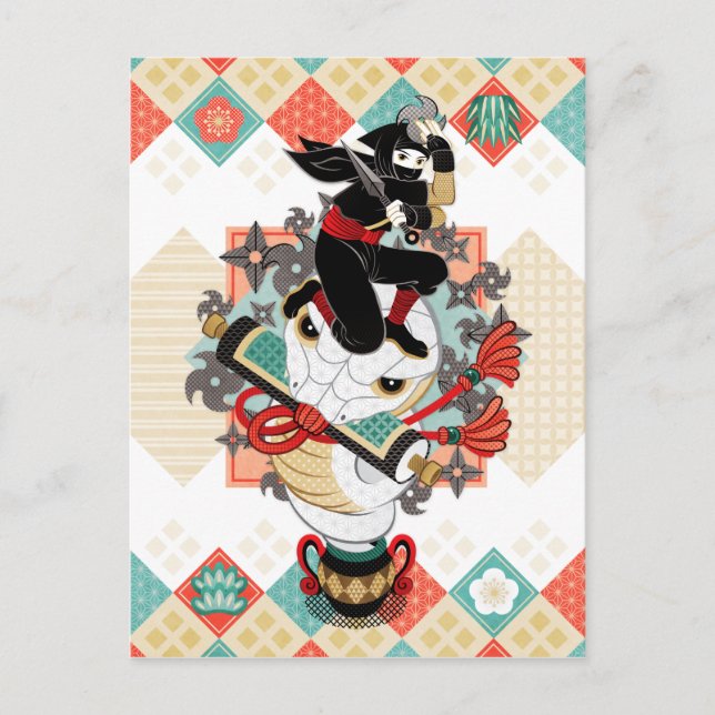 Postal 忍 者 と 蛇2019(リ メ・)/ Ninja y snake 2019(remake) (Anverso)