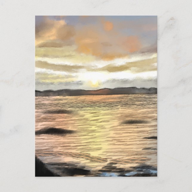 POSTAL 朝焼けの海 (Anverso)