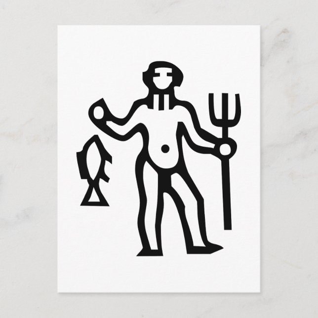 Postal 水 瓶, Aquarius, Constellation (Zodiac) (Anverso)