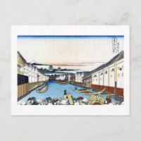 江 戸 日 本 橋, 北 斎 Ver Mt.Fuji de Nihonbashi, Hokusai