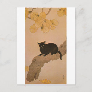 Postal 黒猫, gato negro del 春草, Shunsō