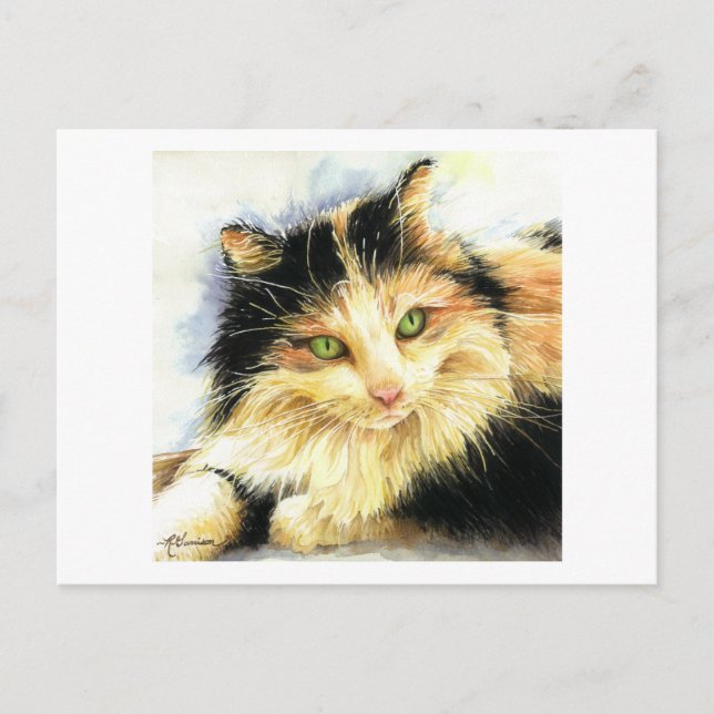 Postal 0010 Gato de Calico (Anverso)