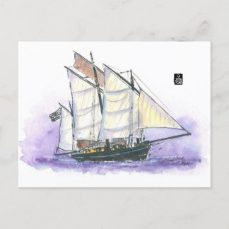 Postal (001) Le Corentin - Lugger Tall Ship