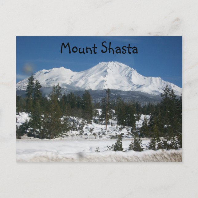 Postal 001, Monte Shasta (Anverso)