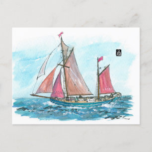 Postal (013) Barcos de vela Yukón