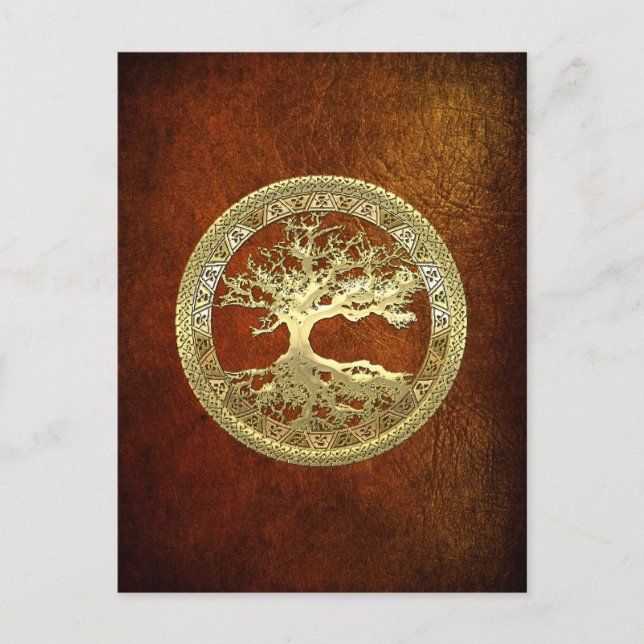 Postal [01] Árbol de oro de la vida (Anverso)